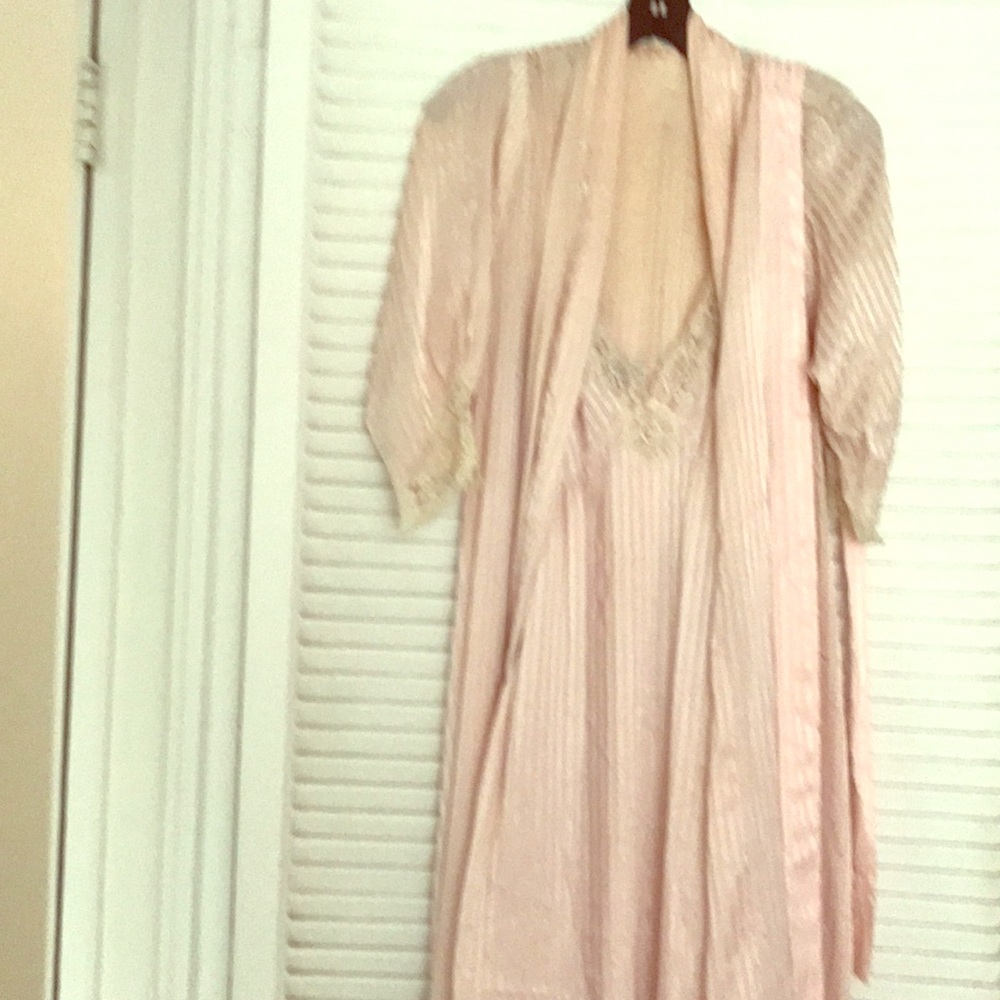 Two piece nightgown and negligee